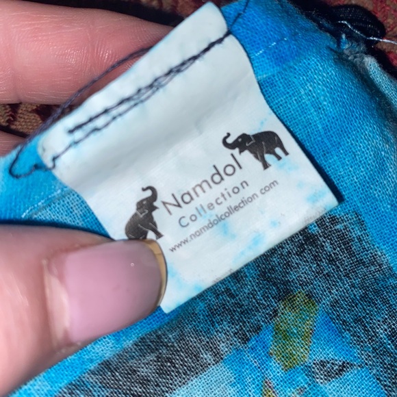 Cotton Tree of Life Peacock Tablecloth Rectangle 79x50 Blue Kitchen Dining Linen - Picture 7 of 8